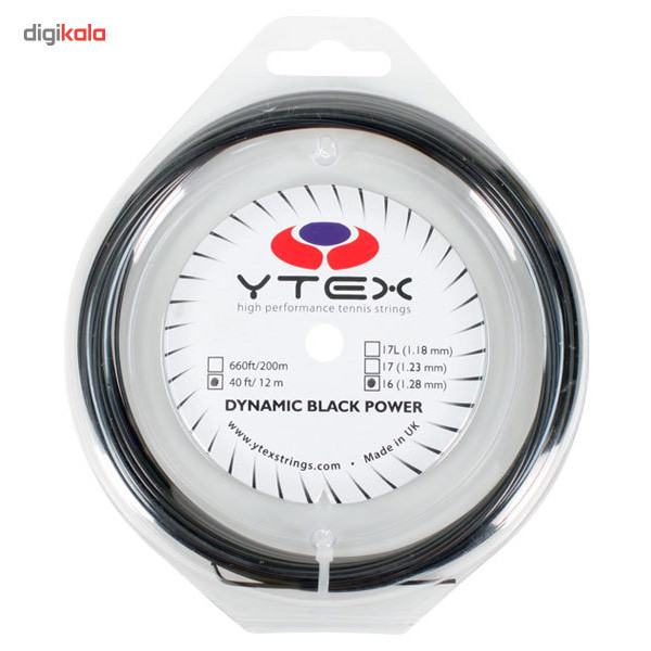 زه راکت تنیس وای تکس مدل 16 Dynamic Black Power