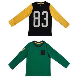 تی شرت آستین بلند پسرانه لوپیلو مدل sh.az28 مجموعه 2 عددی