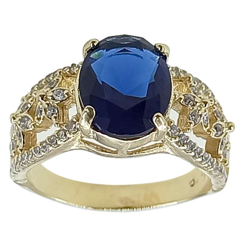 انگشتر زنانه سلین کالا مدل یاقوت کبود ce-As210