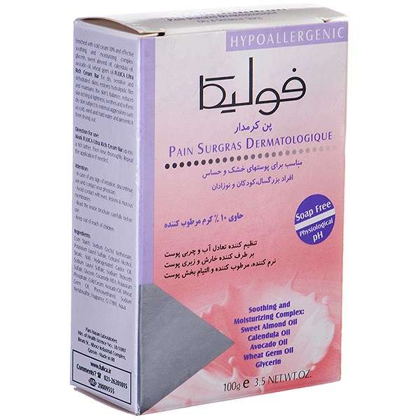 پن شستشو فولیکا مدل Ultra Rich Cream وزن 100 گرم پن شستشو فولیکا مدل Ultra Rich Cream وزن 100 گرم