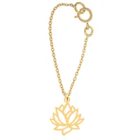 آویز ساعت طلا 18 عیار زنانه کرابو طرح گل نیلوفر مدل Kr9024