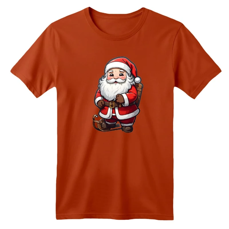 تی شرت آستین کوتاه بچگانه مدل بابانوئل کریسمس کد 1