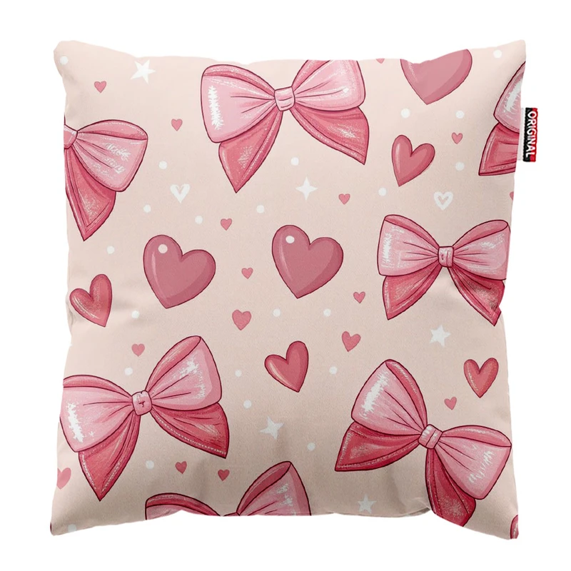 کوسن پاد آفرین طرح پاپیون و قلب سایز 30*30 سانتی متر