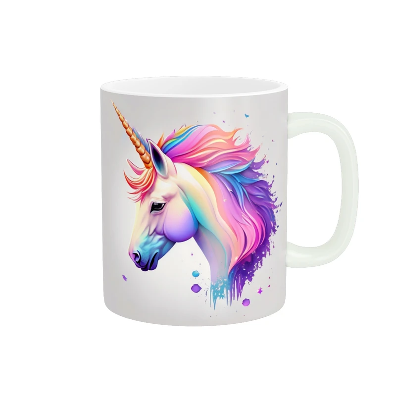 ماگ پاد آفرین طرح اسب شاخدار فانتزی کد 1746