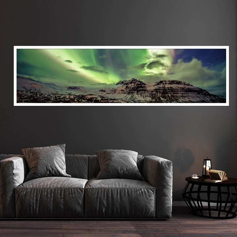 تابلو بکلیت طرح شفق قطبی مدل کشیده W-7696