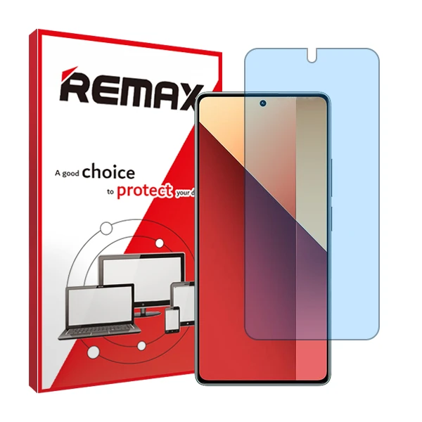 محافظ صفحه نمایش آنتی بلو ریمکس مدل HyBLU مناسب برای گوشی موبایل شیائومی Redmi Note 13 Pro 4G