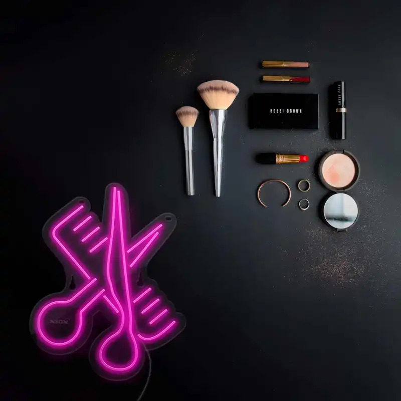 چراغ دیواری نئون دیزاین طرح Barber_PN