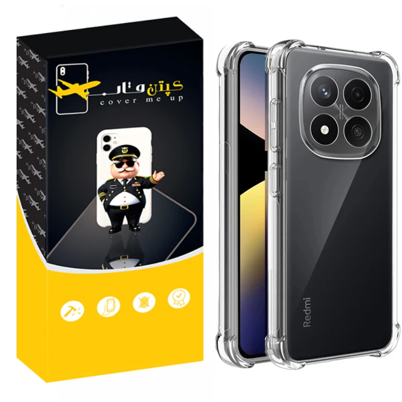 کاور کپتن قاب مدل Crystal مناسب برای گوشی موبایل شیائومی Redmi Note 15 Pro 4G