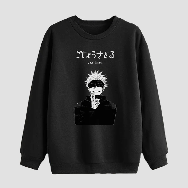 سویشرت مردانه مدل دورس انیمه ای جوجیتسوکایسو شخصیت مگومی anm276