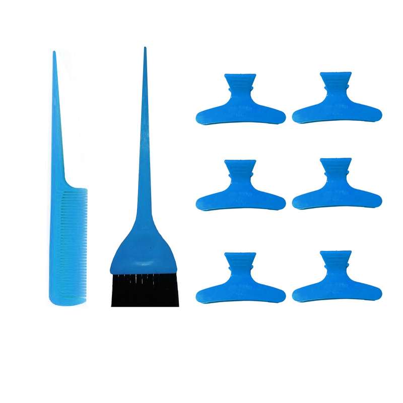 تجهیزات رنگ مو مدل venus مجموعه 8 عددی