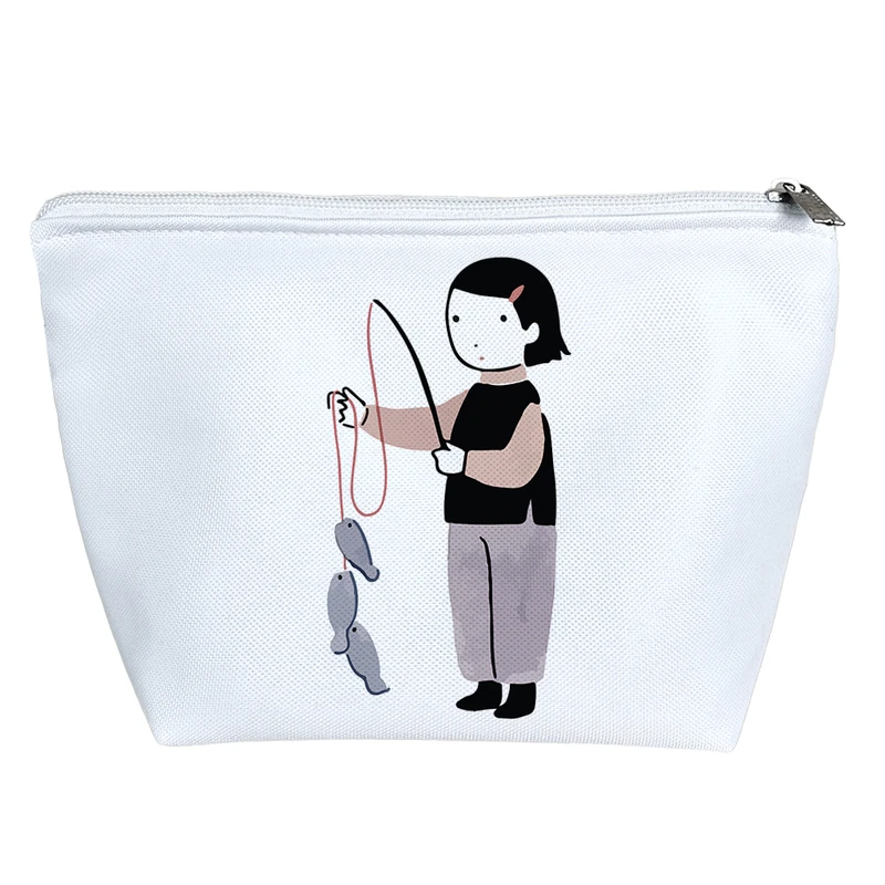 کیف لوازم آرایش دخترانه خندالو مدل دختر ماهی گیر کد 9261