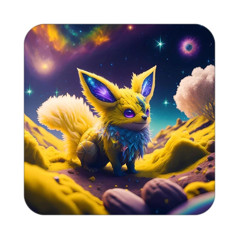 زیر لیوانی کاکتی طرح حیوانات رنگی مدل mp26606