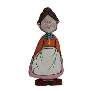 مجسمه چوبی طرح خاله ریزه کد 03