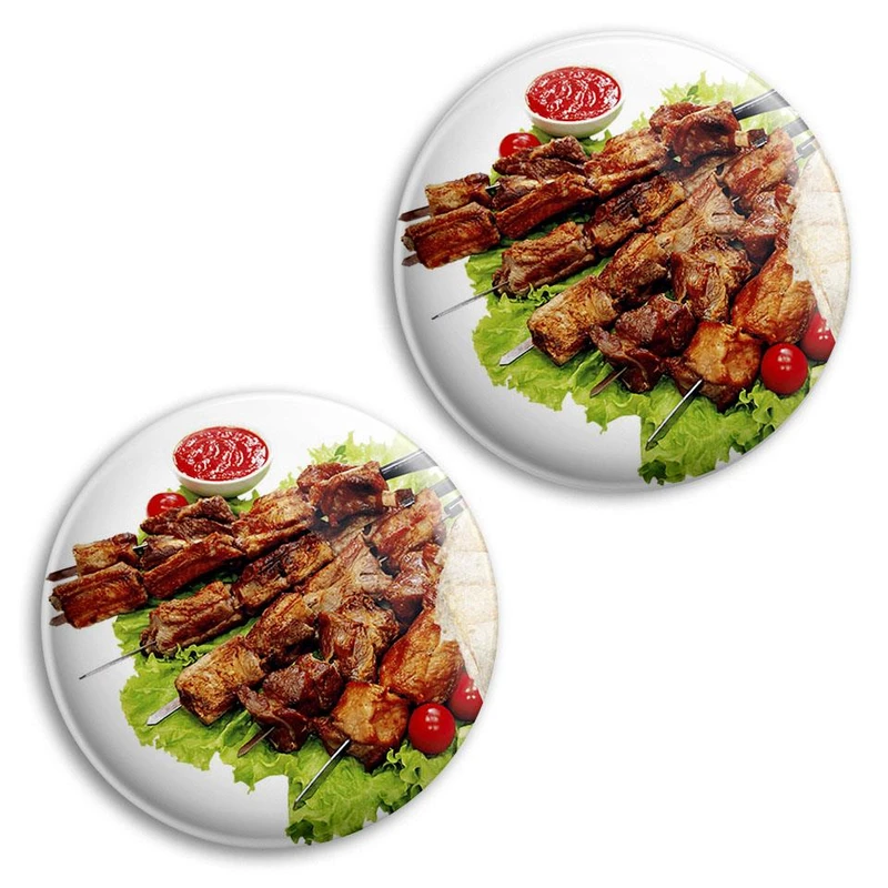 مگنت پرمانه طرح کباب کد pmag2.35352 مجموعه 2 عددی