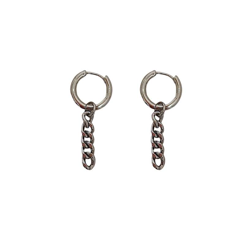 گوشواره زنانه سیکس مدل زنجیر و حلقه اسپرت گوشواره زنانه سیکس مدل زنجیر و حلقه اسپرت