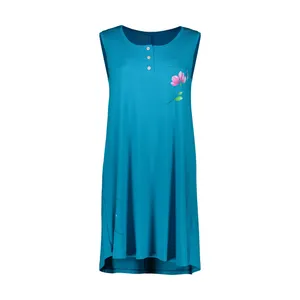 پیراهن زنانه ناربن مدل 1521698-3231 رنگ آبی آسمانی تیره