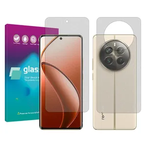 Glass Pro Resistant model matte Screen protector suitable for Realme 12 Pro Plus mobile phone along with the phone back protector