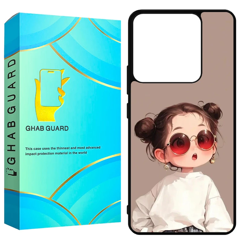 کاور قاب گارد طرح دختر مدل GN144 مناسب برای گوشی موبایل شیائومی Redmi Note 14 4G