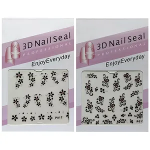 استیکر طراحی ناخن مدل P011-P017 کد RKH_1576 مجموعه 2 عددی