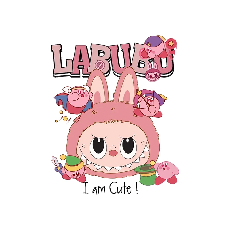 استیکر پارچه و لباس پاد آفرین مدل لبوبو کد 1824