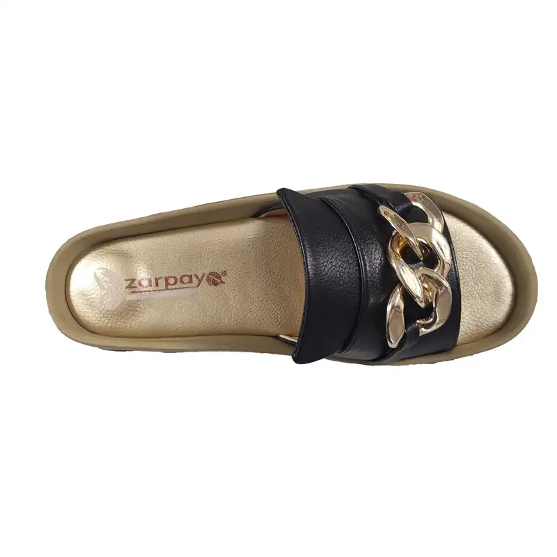 دمپایی زنانه زرپای مدل 17-558 رنگ مشکی