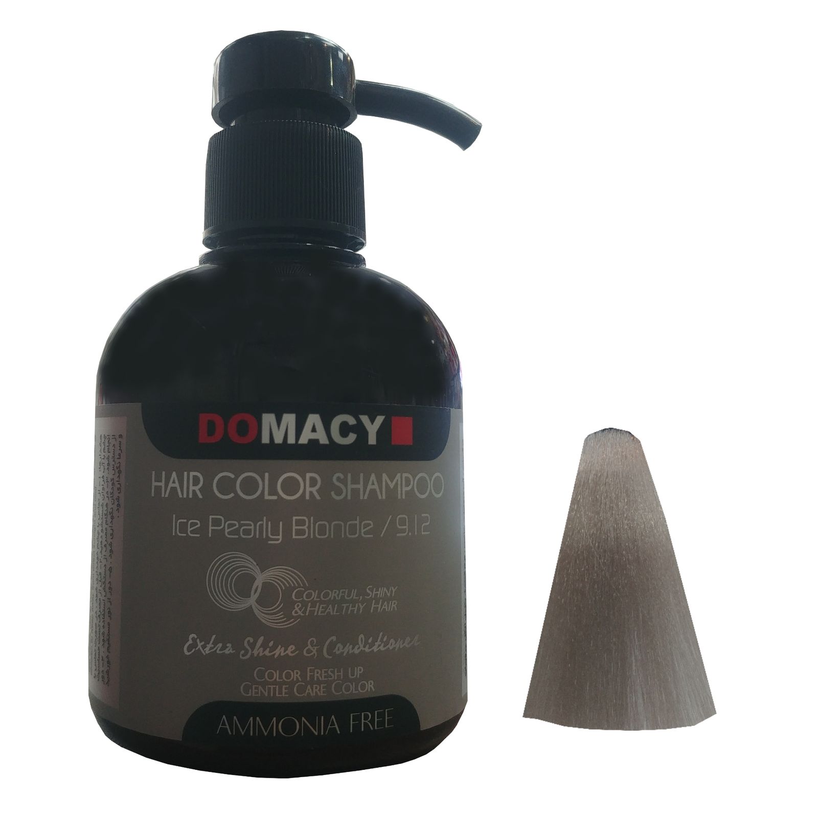 شامپو رنگ مو دوماسی شماره 9.12 حجم 300 میلی لیتر رنگ بلوند یخی مرواریدی - - 2