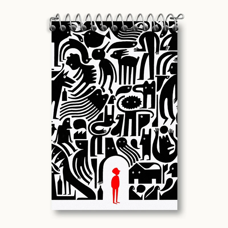 دفتر یادداشت 50 برگ خندالو مدل فانتزی کد F175