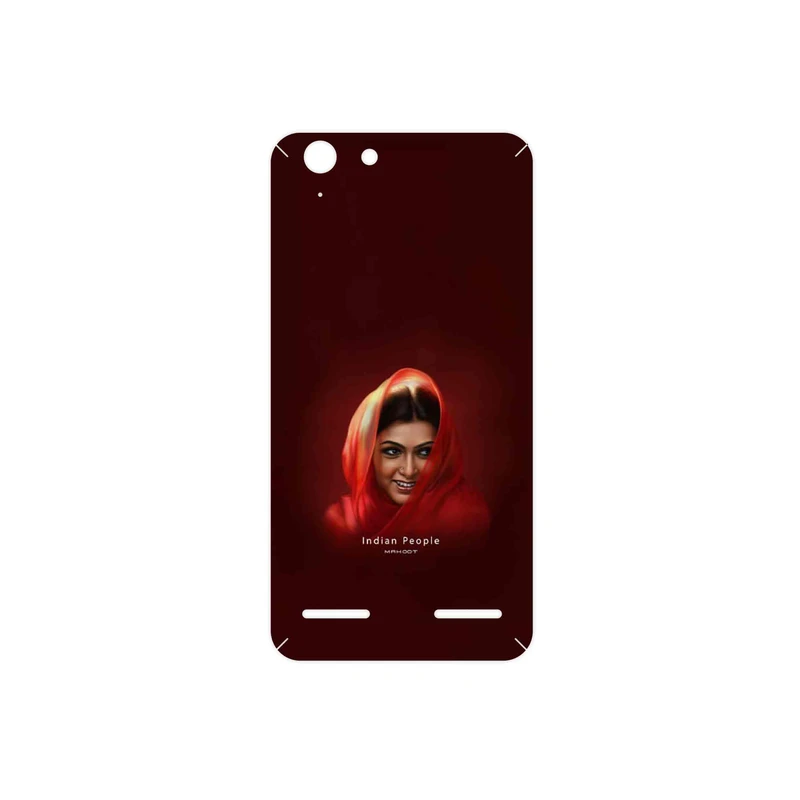 برچسب پوششی ماهوت مدل Portrait of an Indian Woman مناسب برای گوشی موبایل لنوو Vibe K5 Plus