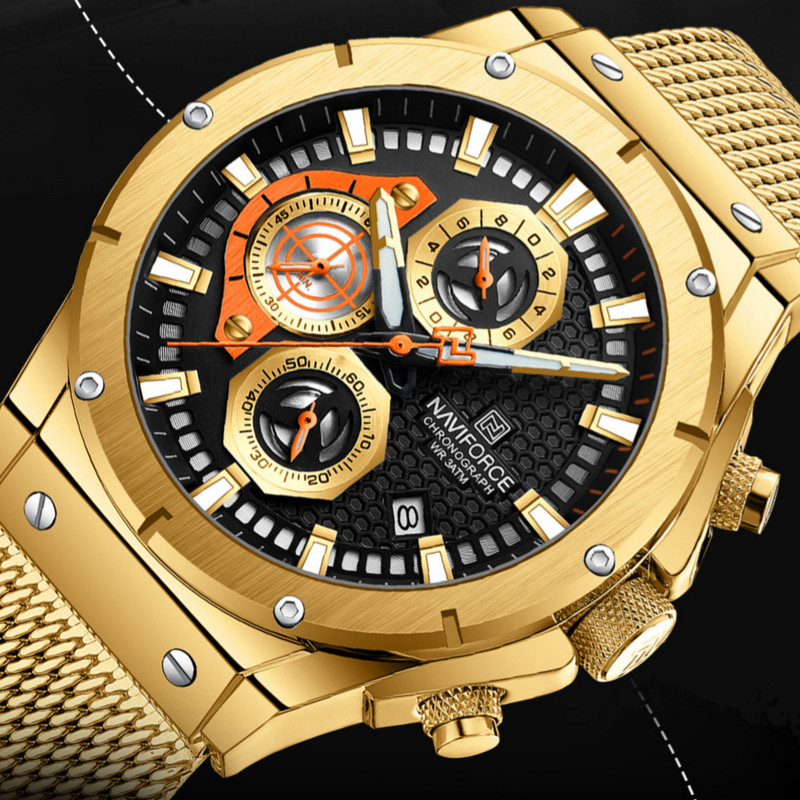 ساعت مچی عقربهای مردانه نیوی فورس مدل کرنوگراف NF8027-SGB ساعت مچی عقربهای مردانه نیوی فورس مدل کرنوگراف NF8027-SGB