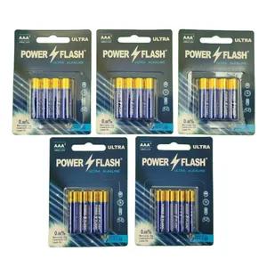 باتری نیم قلمی پاورفلش مدل الترا آلکالاین بسته ۲۰ عددی