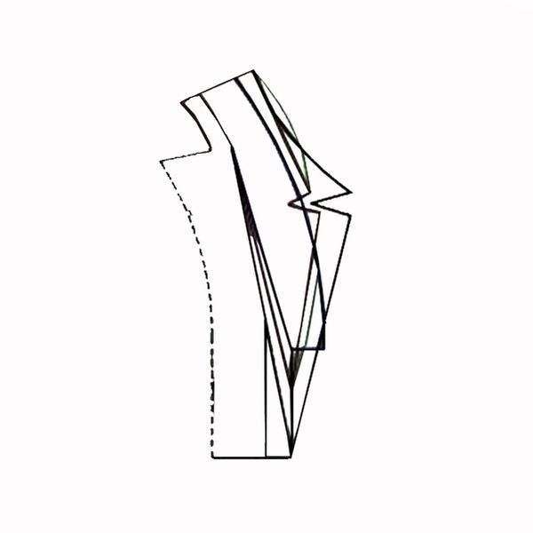الگو خیاطی یقه زنانه متد ترک کد 21 بسته 21 عددی