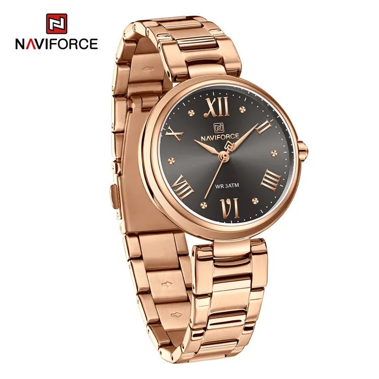 ساعت مچی عقربه ای زنانه نیوی فورس مدل NF5030RGB