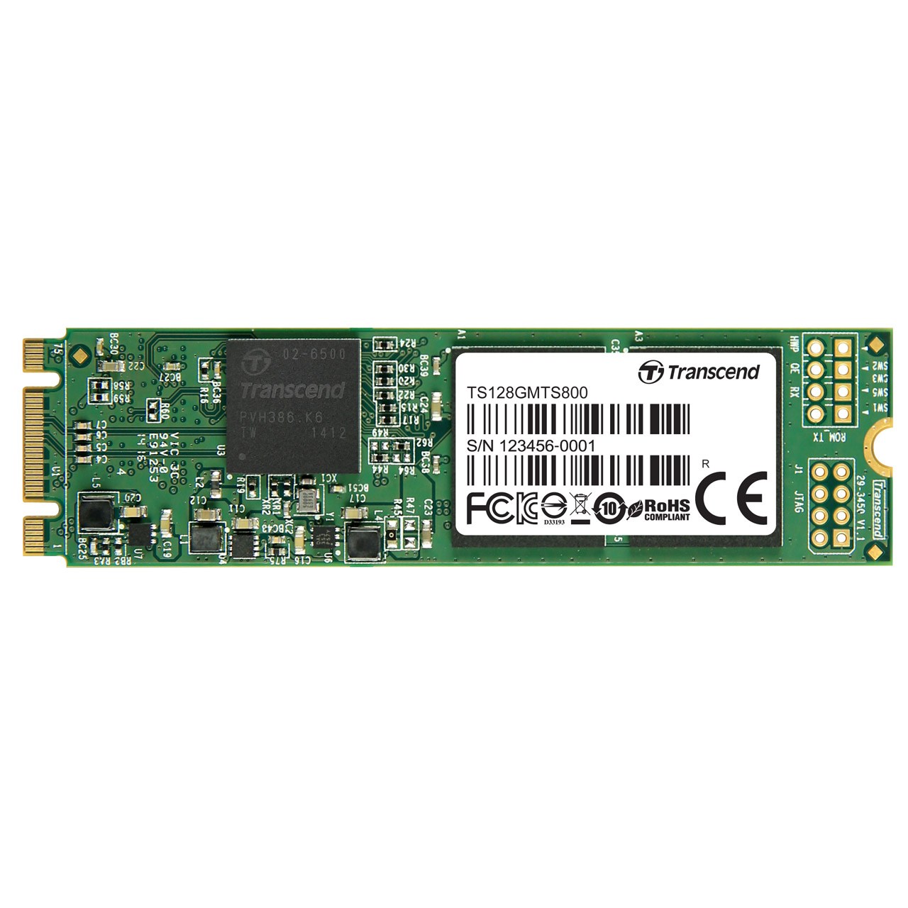 حافظه SSD سایز M.2 2280 ترنسند مدل MTS800 ظرفیت 128 گیگابایت