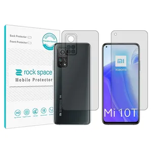 Rockspace transparent screen protector HyGEL model suitable for Xiaomi Mi 10T 5G mobile phone with back protector