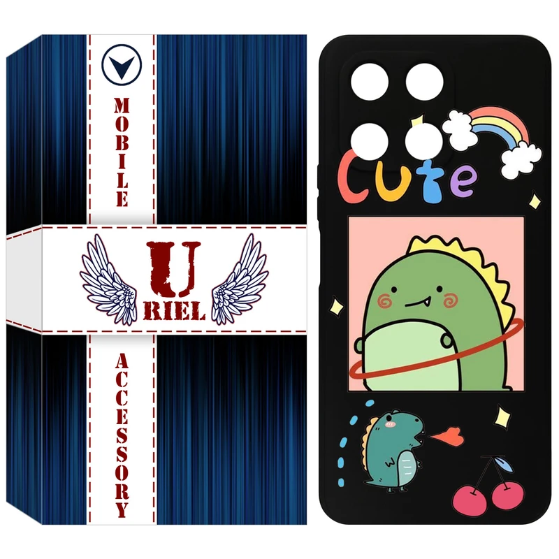 کاور یوریل مدل KSH کد 20 طرح دایناسور مناسب برای گوشی موبایل آنر X6A / X6A Plus