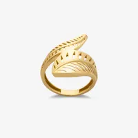 انگشتر طلا 18 عیار زنانه گلدم مدل R348002 سایز 53