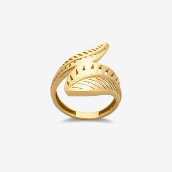 انگشتر طلا 18 عیار زنانه گلدم مدل R348002 سایز 53