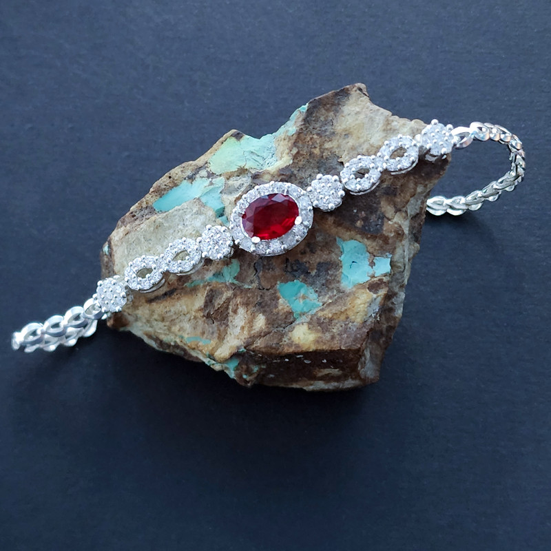 دستبند نقره زنانه مدل 30582