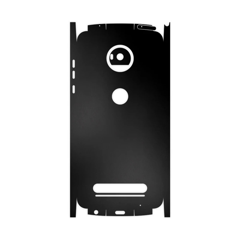 برچسب پوششی ماهوت مدل Black-Matte-FullSkin مناسب برای گوشی موبایل موتورولا Moto Z2 Play