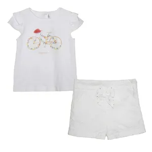 ست تی شرت و شلوارک نوزادی مدل LU-96924206