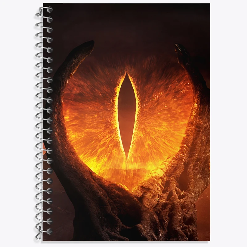 دفتر زبان 50 برگ خندالو مدل دو خط طرح ارباب حلقه ها (Lord of the Rings)  کد N2661