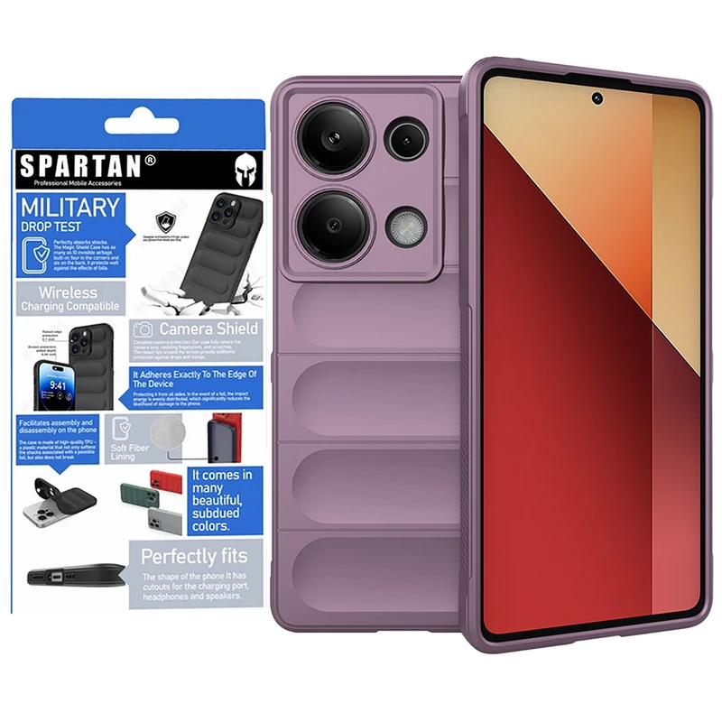 کاور گوشی اسپارتان مدل Flex Armor مناسب برای گوشی موبایل شیائومی Redmi Note 13 Pro 4G / Poco M6 Pro 4G