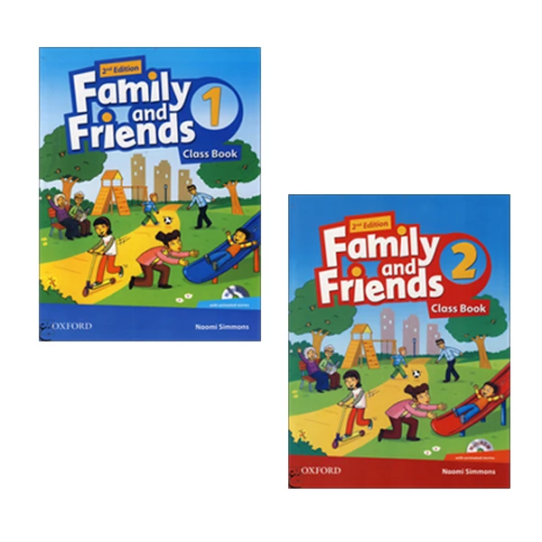 کتاب Family and Friends 1_2 Second Edition British اثر جمعی از نویسندگان انتشارات ابداع 2 جلدی