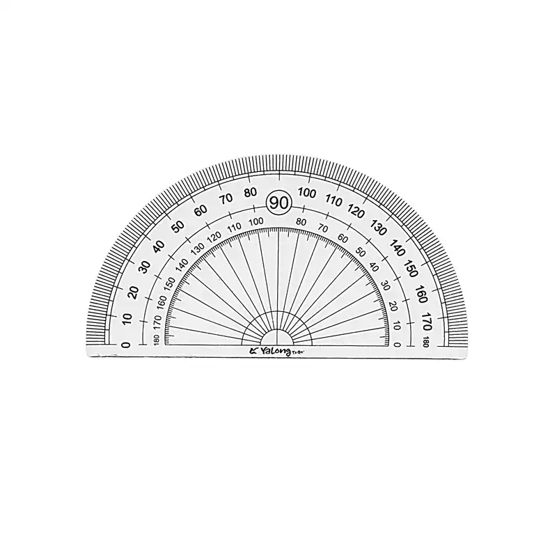 ست خط کش یالونگ مدل YL223606-1 مجموعه 4 عددی