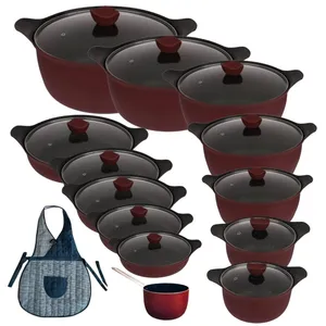 سرویس قابلمه گرانیتی 26 پارچه مدل bst26