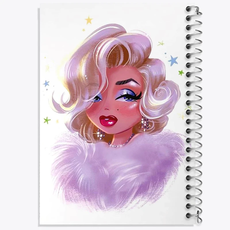 دفتر نت موسیقی 50 برگ خندالو مدل مرلین مونرو Marilyn Monroe کد 3984