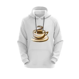 هودی زنانه مدل فنجان کد E16 رنگ سفید