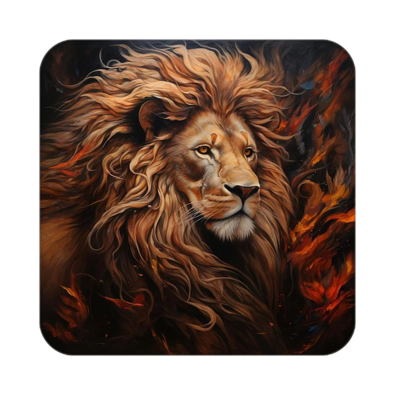 زیر لیوانی کاکتی طرح شیر مدل mp23598