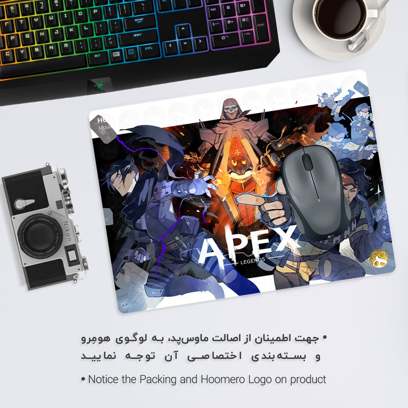 ماوس پد هومرو طرح بازی Apex Legends مدل A2307 1