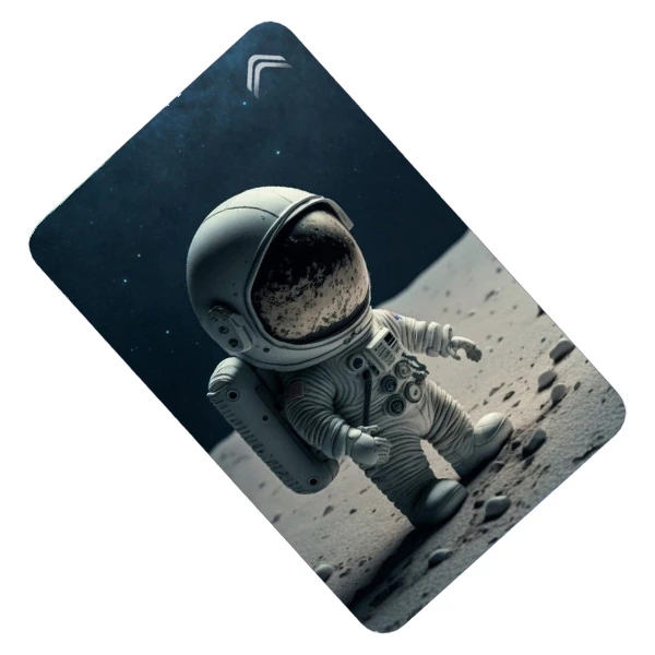 استیکر کارت طرح فضانورد فانتزی مدل CAC585-K-G1-165